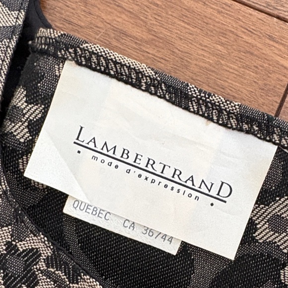 Vintage LambertRand Brocade Two-Piece Set in Golden/Tan & Black - Picture 2 of 10